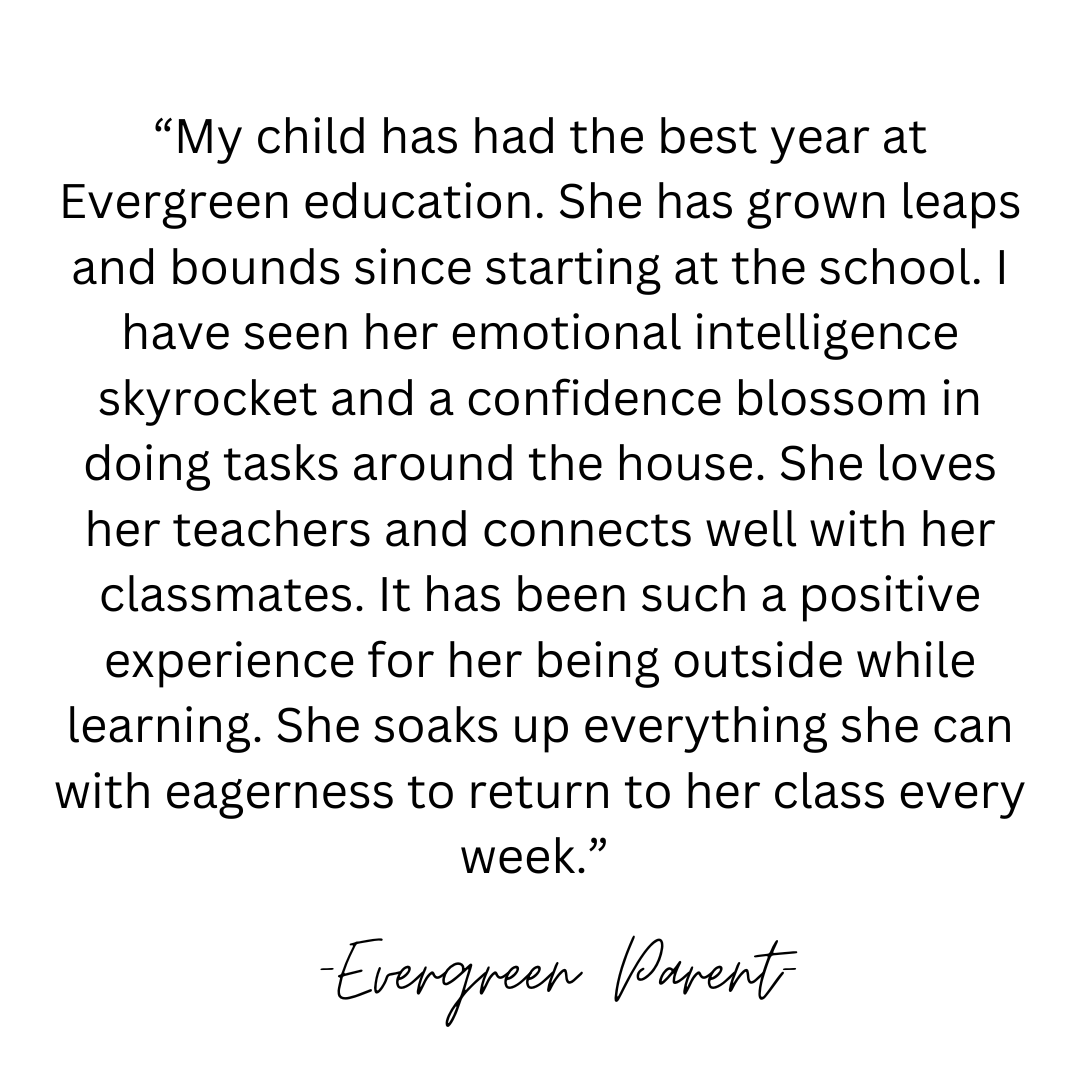 As a Grandma of a student at Evergreen I am very proud to say it has been amazing for my granddaughter!! Everytime I get to take her to school and or pick her up she is so pumped about what the da (3)